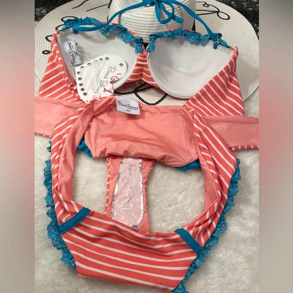 SOLD xxx NWT RARE beach bunny bikini XL/M set - Picture 11 of 15